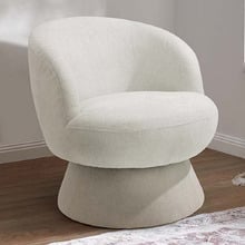 Eloise Chenille Swivel Armchair